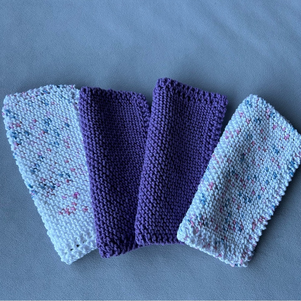 Set of 4 ~ Handmade Dish Cloths 🇨🇦 ~ Brand New!
